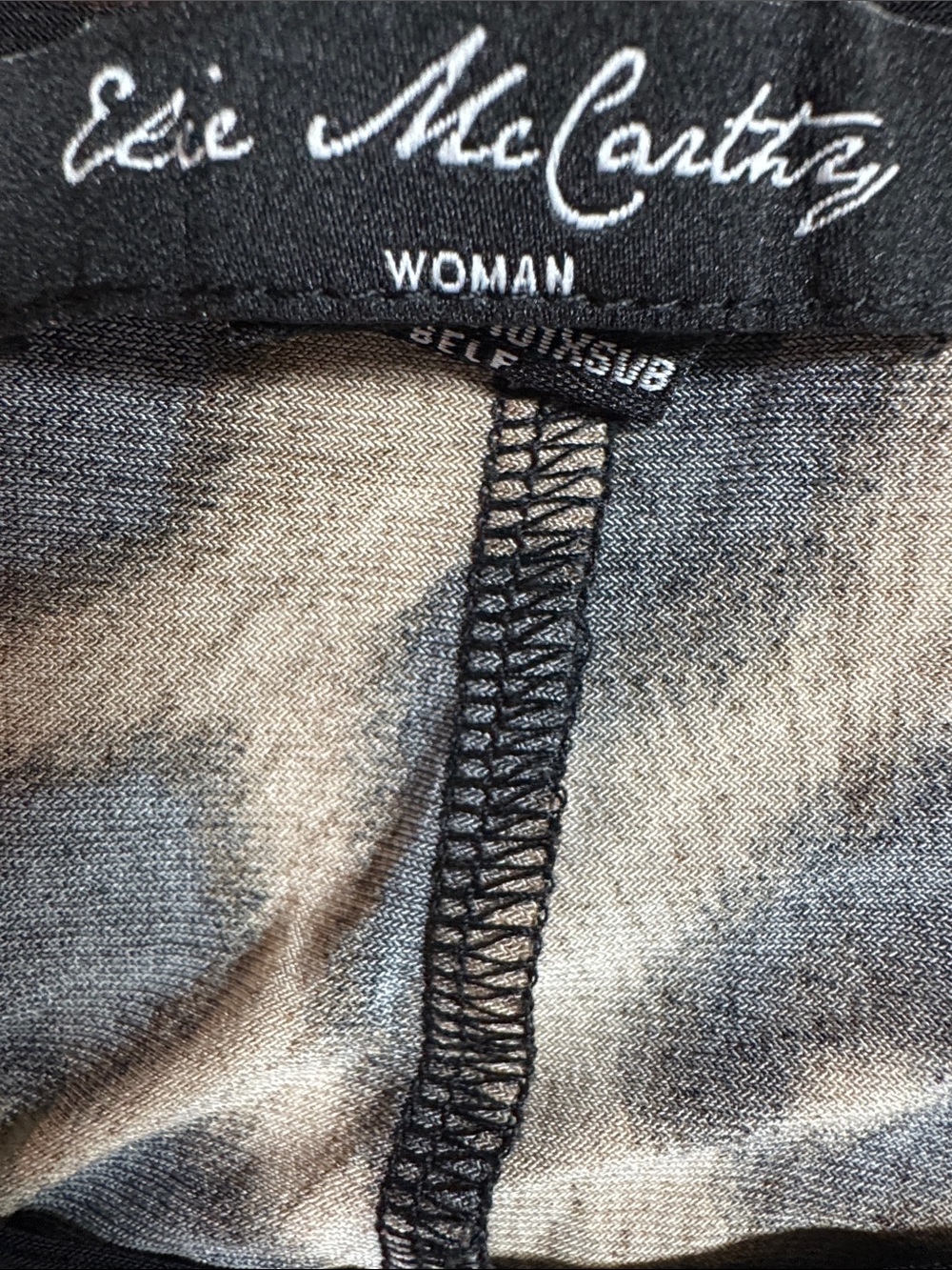 Stella McCartney Woman Black and Gray Knit Top